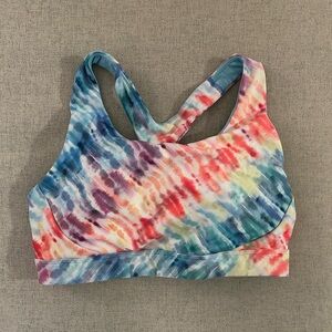 Colorful Tie-Dye Sports Bra